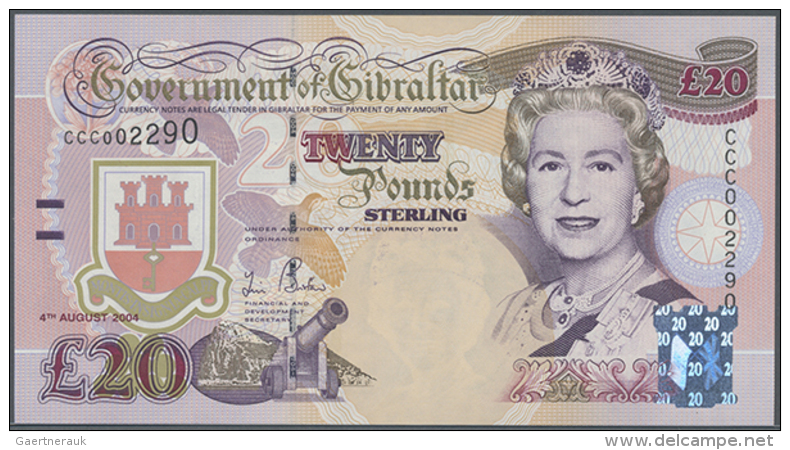 20 Pounds 2004, P.31a In Perfect UNC Condition (D) - Gibraltar