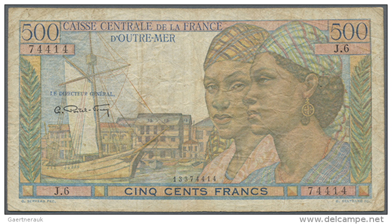 500 Francs ND P. 25, Used With Stained Paper And Folds, No Holes Or Tears, Condition: F-. (D) - Other & Unclassified
