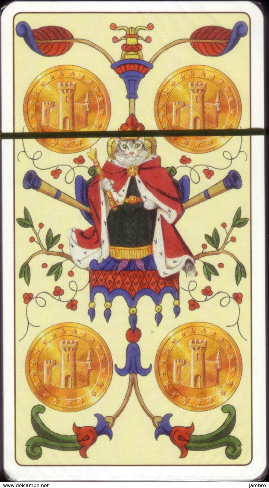 Lo-Scarabeo TAROCCHI DEI GATTI MARSIGLIESI- TAROT OF THE MARSEILLE CATS -  80 Carte/Cards - Autres & Non Classés