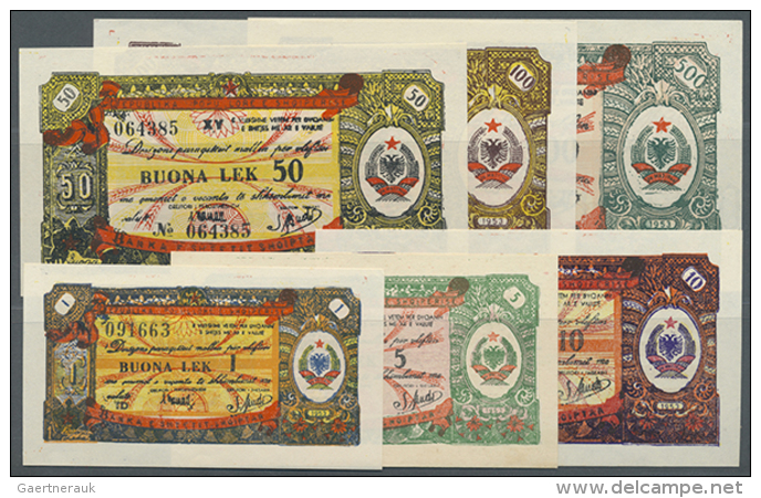 3 Complete Sets (18 Notes) Of Foreign Exchange Certificates 1, 5, 10, 50, 100 And 500 Lek 1953 P. FX4 To FX9, 4x... - Albania