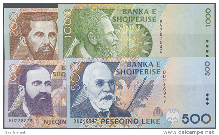 Set Of 4 Notes Containing 100, 200, 500 And 1000 Leke 1996 P. 62-65 All In Condition: UNC. (4 Pcs) (D) - Albania