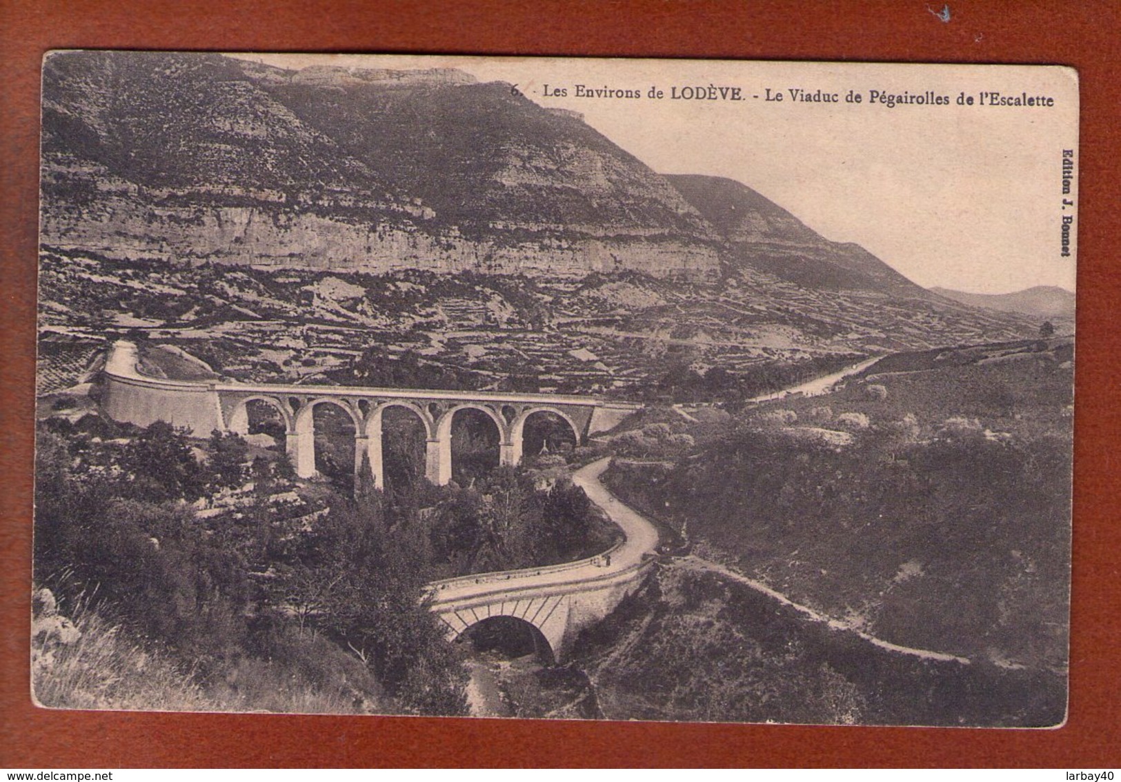 1 Cpa Environs De Lodève - Le Viaduc De Pégairolles De L´Escalette - Lodeve