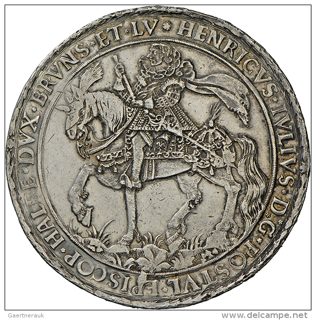 Braunschweig-L&uuml;neburg-Wolfenb&uuml;ttel, Heinrich Julius 1589-1613: L&ouml;ser Zu 3 Reichstaler 1608,... - Other & Unclassified