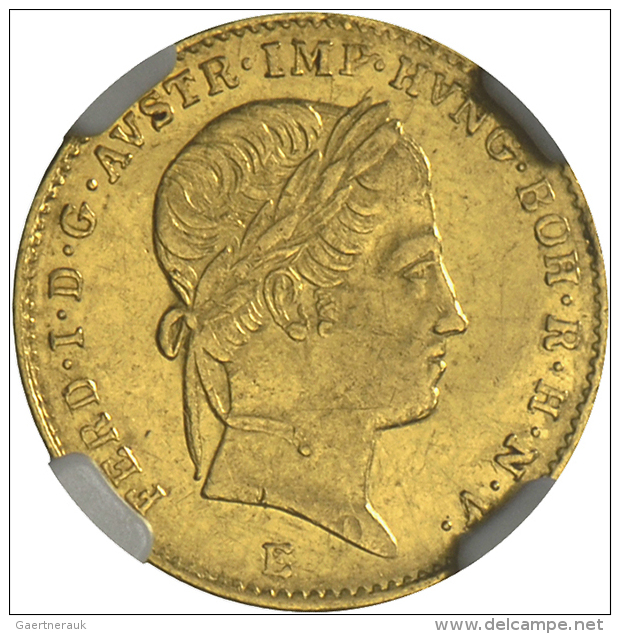 Franz Joseph I., Dukat 1848 E (Siebenb&uuml;rgen, Transsilvanien/Transsylvanien), NGC Holder AU Details Bent,... - Austria
