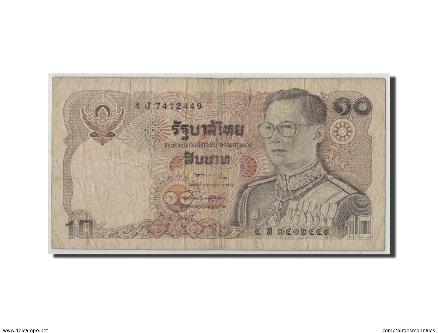 Billet, Thaïlande, 10 Baht, BE2523 (1980), KM:87, B - Thailand