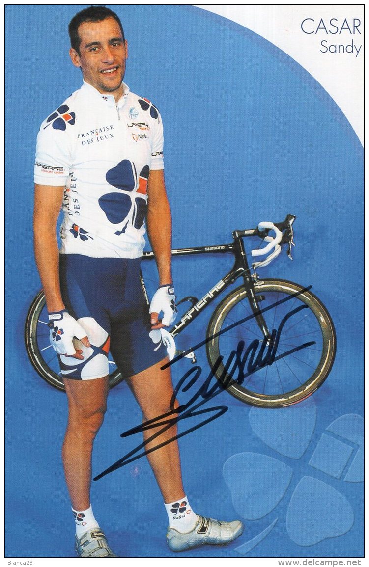 5311  CP Cyclisme   Sandy Casar  Dédicacée - Cyclisme
