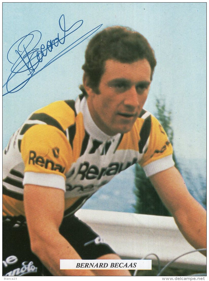 5316  CP Cyclisme  Bernard Becaas  Dédicacée - Cyclisme