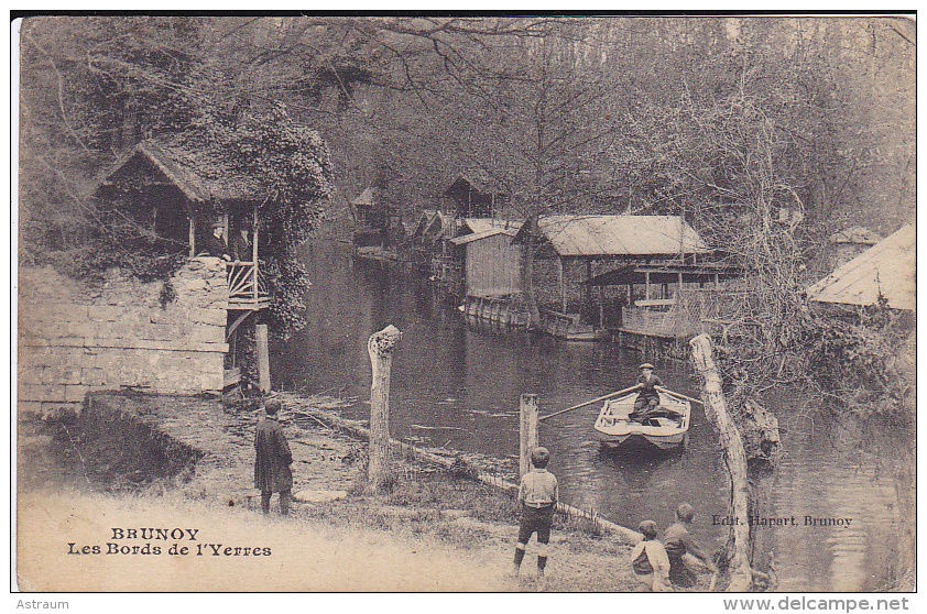 Cpa-91-brunoy -animée-bords De L'yerres-edi Hapart - Brunoy