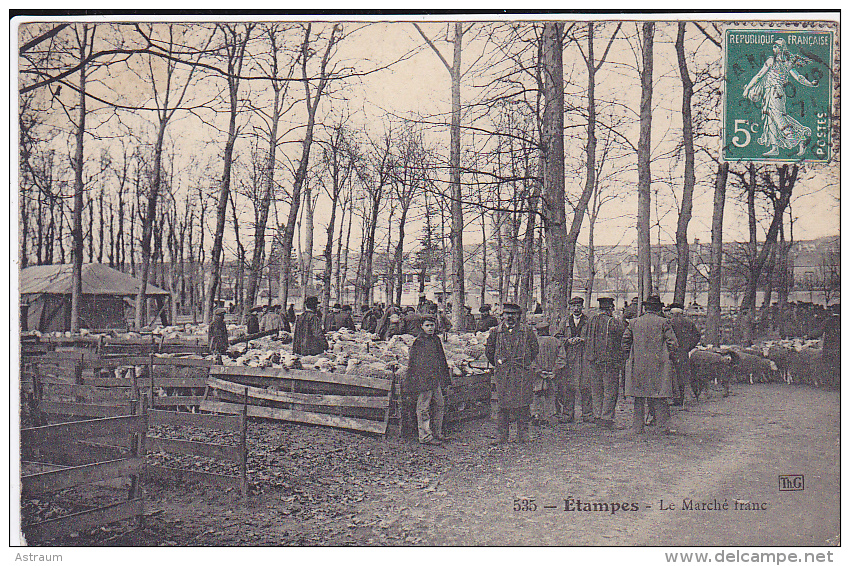 Cpa-91-etampes -marché Franc-n°535 - Etampes