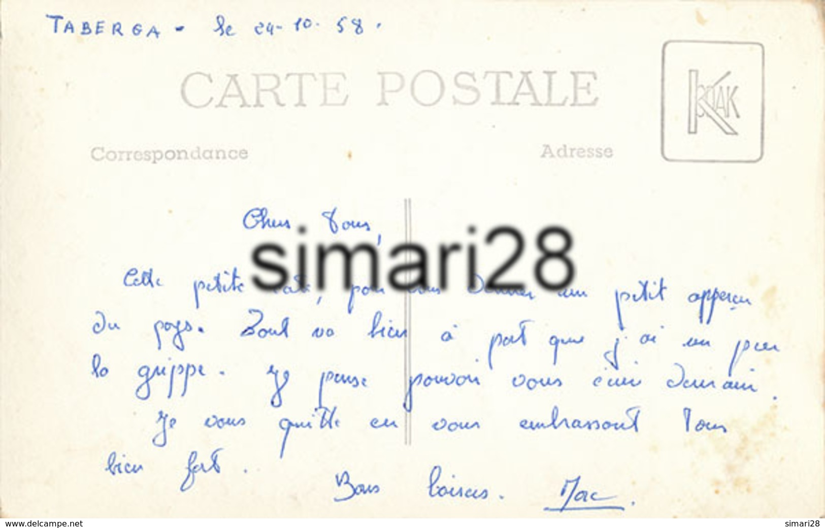 TABERDGA - CARTE PHOTO - Autres & Non Classés