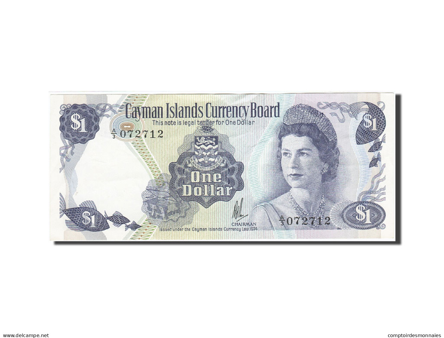 Billet, Îles Caïmans, 1 Dollar, 1971, 1972, KM:1c, SUP - Kaaimaneilanden