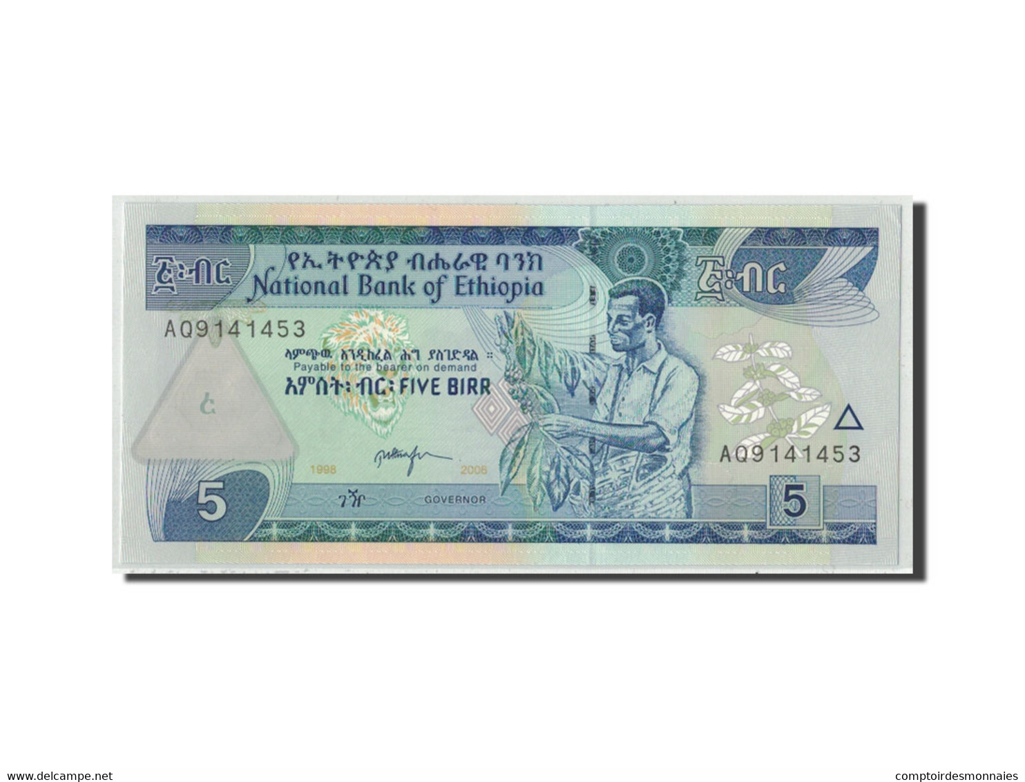 Billet, Éthiopie, 5 Birr, 2006, KM:47d, NEUF - Ethiopie