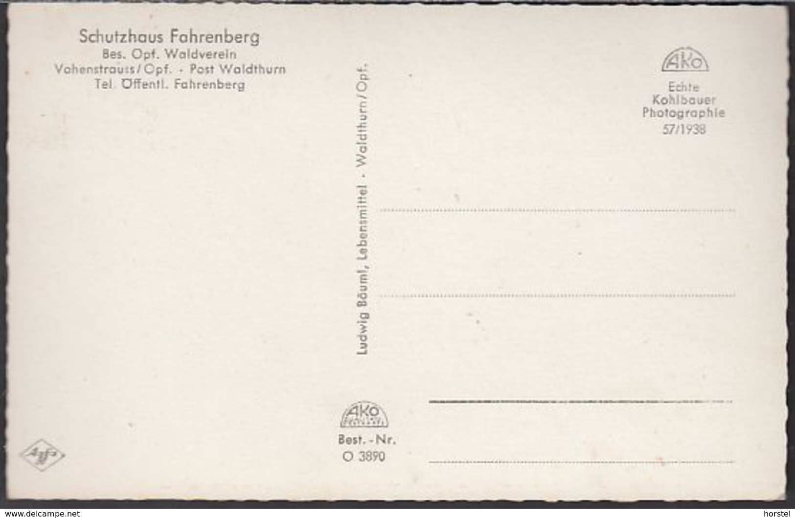 D-92648 Vohenstrauß - Oberpfalz - Schutzhaus Fahrenberg - Neustadt Waldnaab