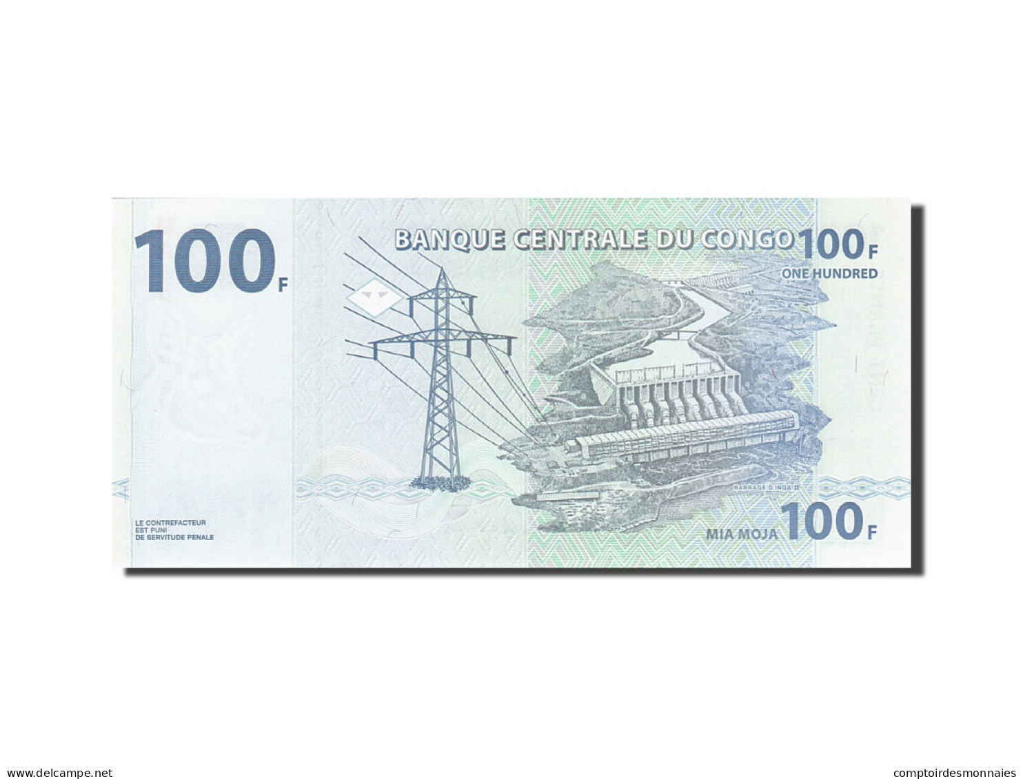 Billet, Congo Democratic Republic, 100 Francs, 2007, 2007-07-31, KM:98a, NEUF - Repubblica Democratica Del Congo & Zaire