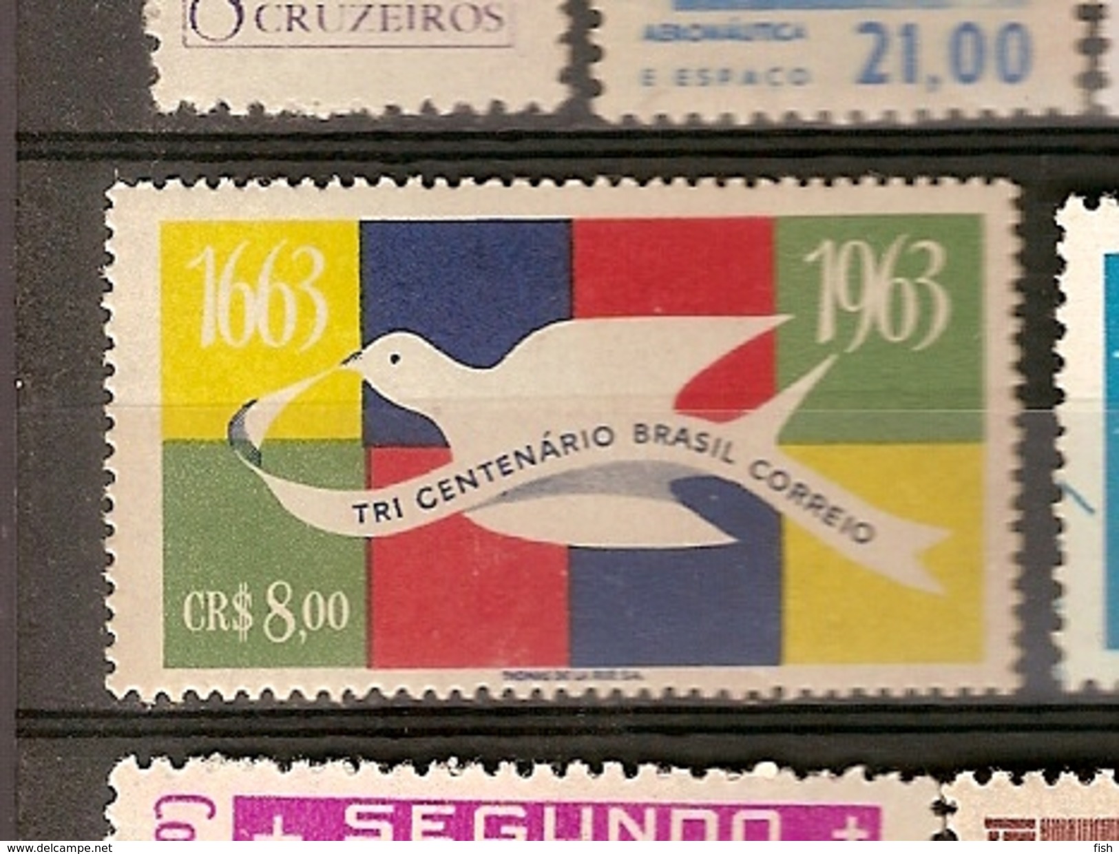 Brazil ** & 300 Years Of The Brazilian Postal Service 1963 (728) - Post