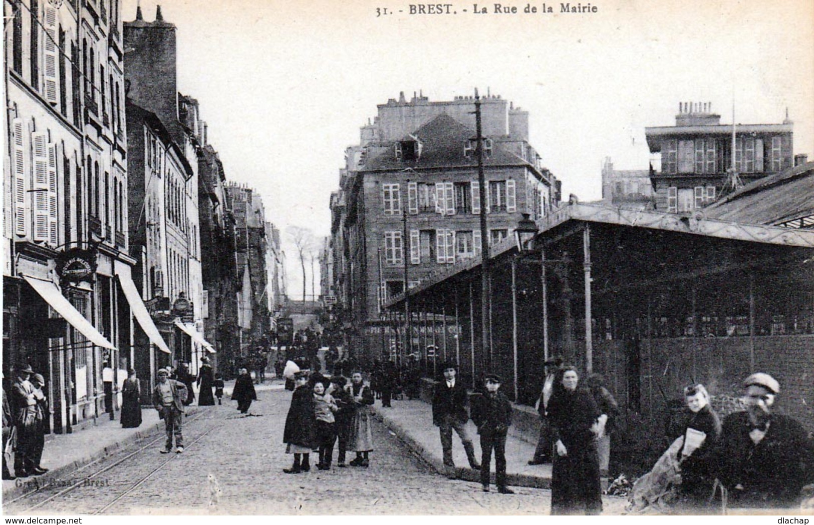 Brest. La Rue De La Mairie - Brest