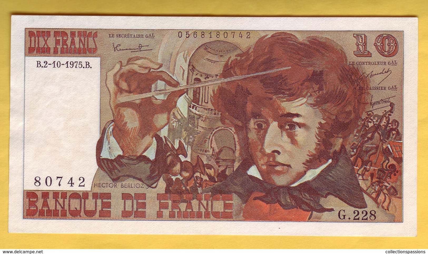 BILLET FRANCAIS - 10 Francs Berlioz 2-10-1975 SUP - 10 F 1972-1978 ''Berlioz''