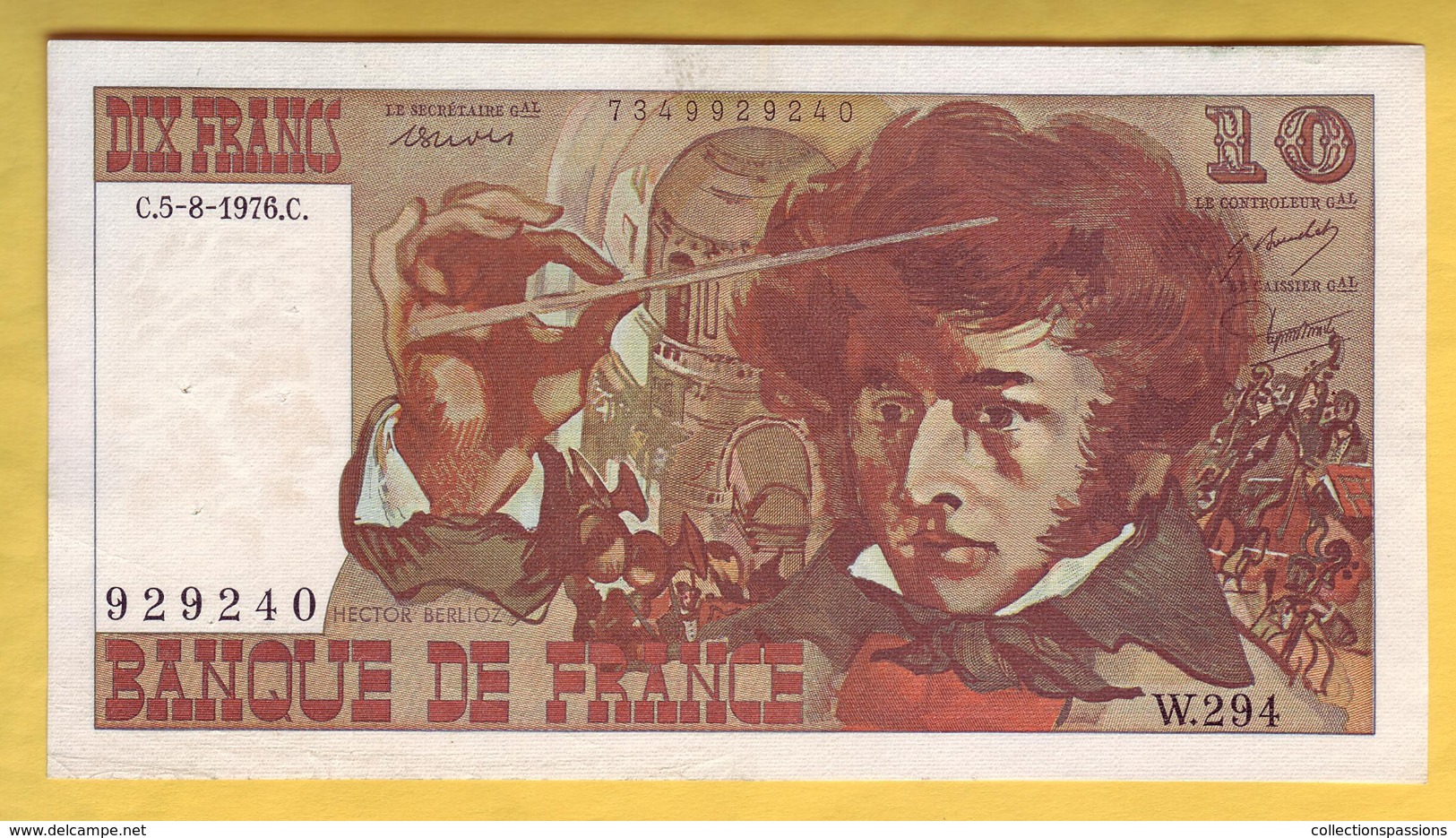 BILLET FRANCAIS - 10 Francs Berlioz 5-8-1976 SUP - 10 F 1972-1978 ''Berlioz''