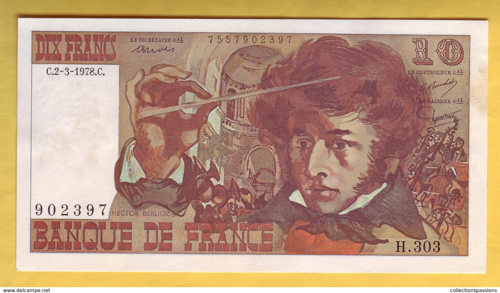 BILLET FRANCAIS - 10 Francs Berlioz 2-3-1978 SUP - 10 F 1972-1978 ''Berlioz''