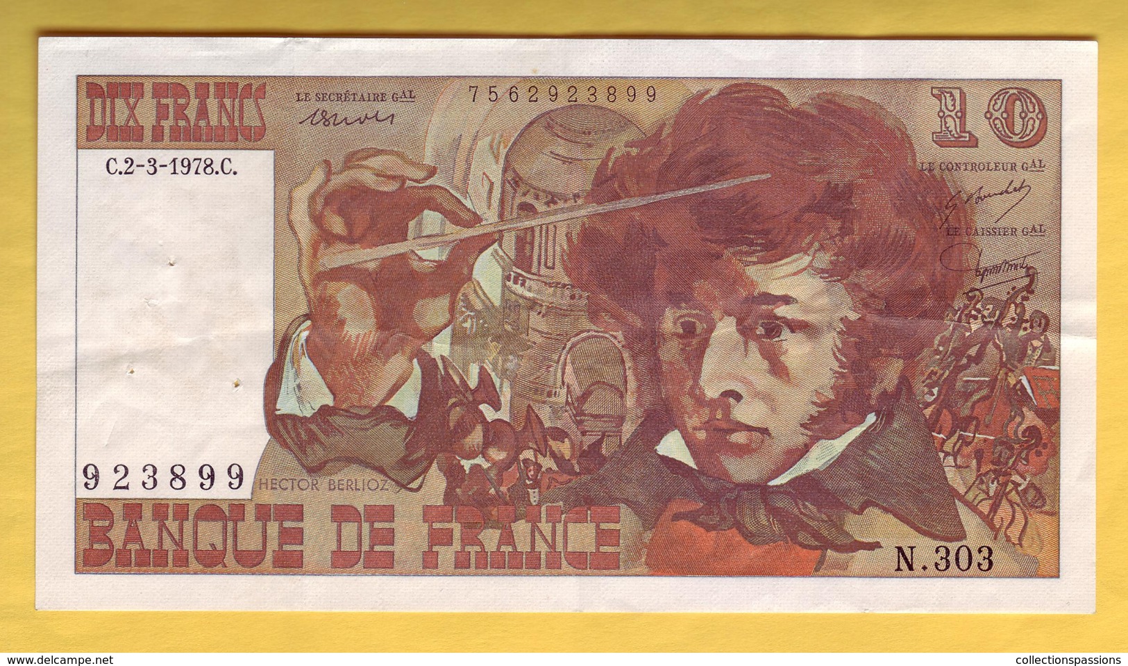 BILLET FRANCAIS - 10 Francs Berlioz 2-3-1978 SUP - 10 F 1972-1978 ''Berlioz''