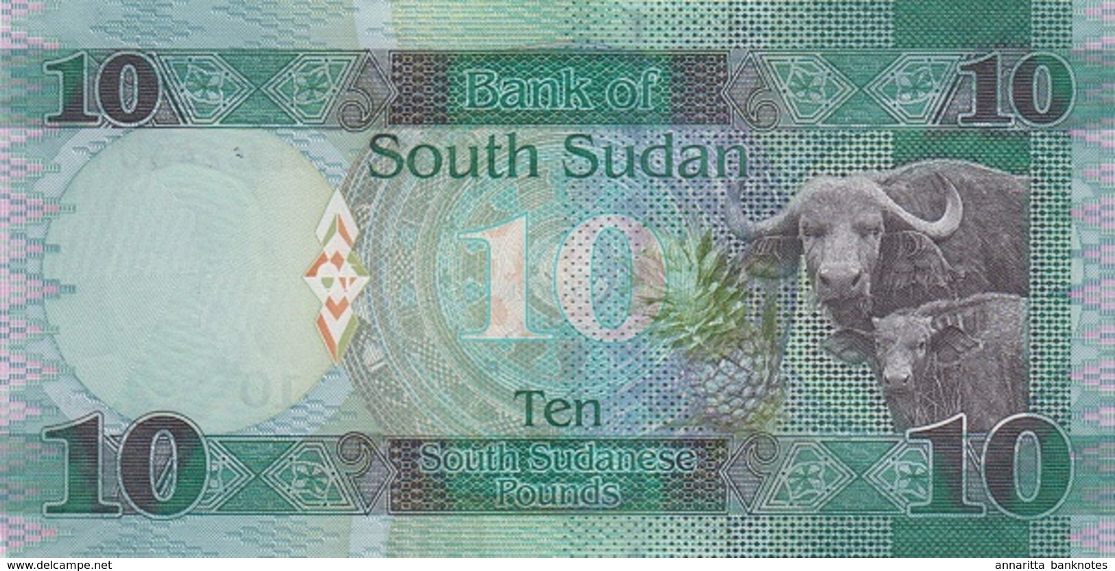 SÜDSUDAN 10 POUNDS 2015 P-7b I (BFR) GRÜN [SS110a] - Zuid-Soedan