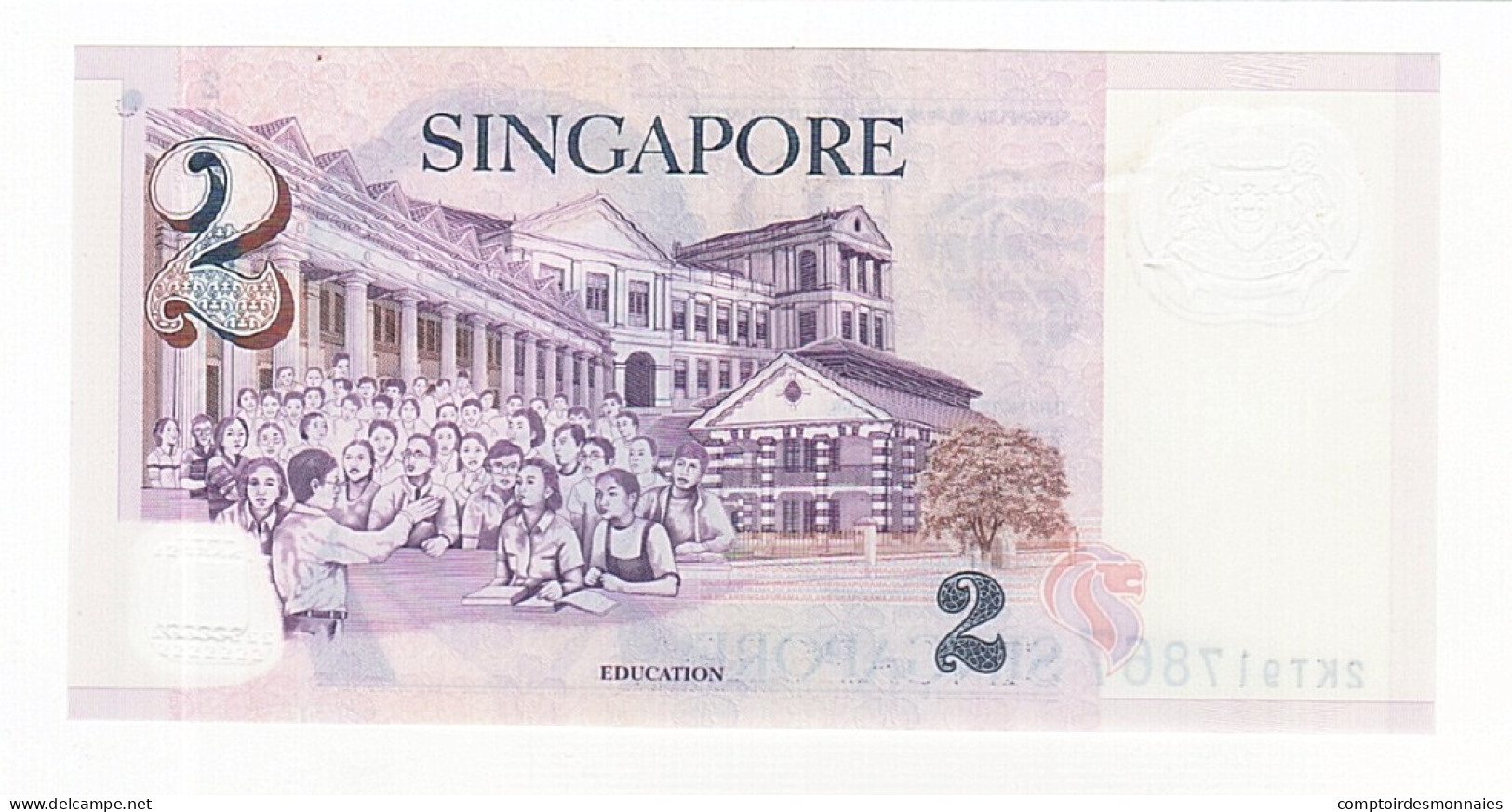 Billet, Singapour, 2 Dollars, 2005, UNDATED (2005), KM:46, SUP+ - Singapore