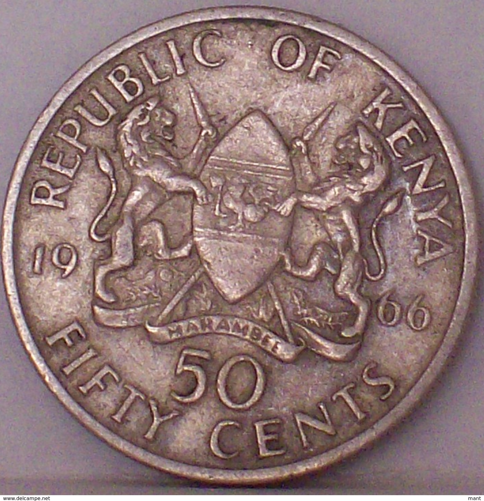 KENIA - 50 Centesimi 1966 - Kenia