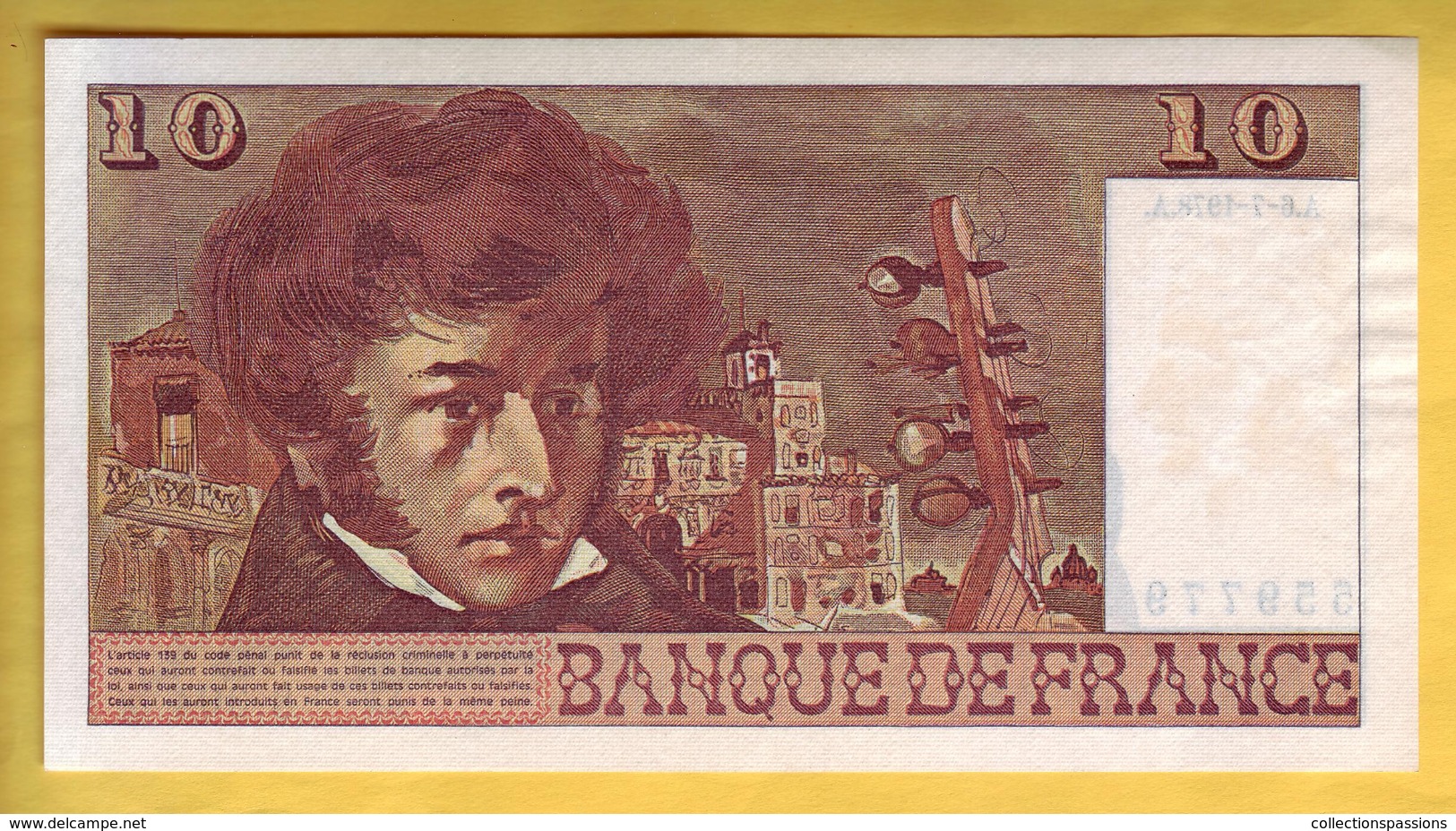 BILLET FRANCAIS - 10 Francs Berlioz 6-7-1978 SUP+ - 10 F 1972-1978 ''Berlioz''