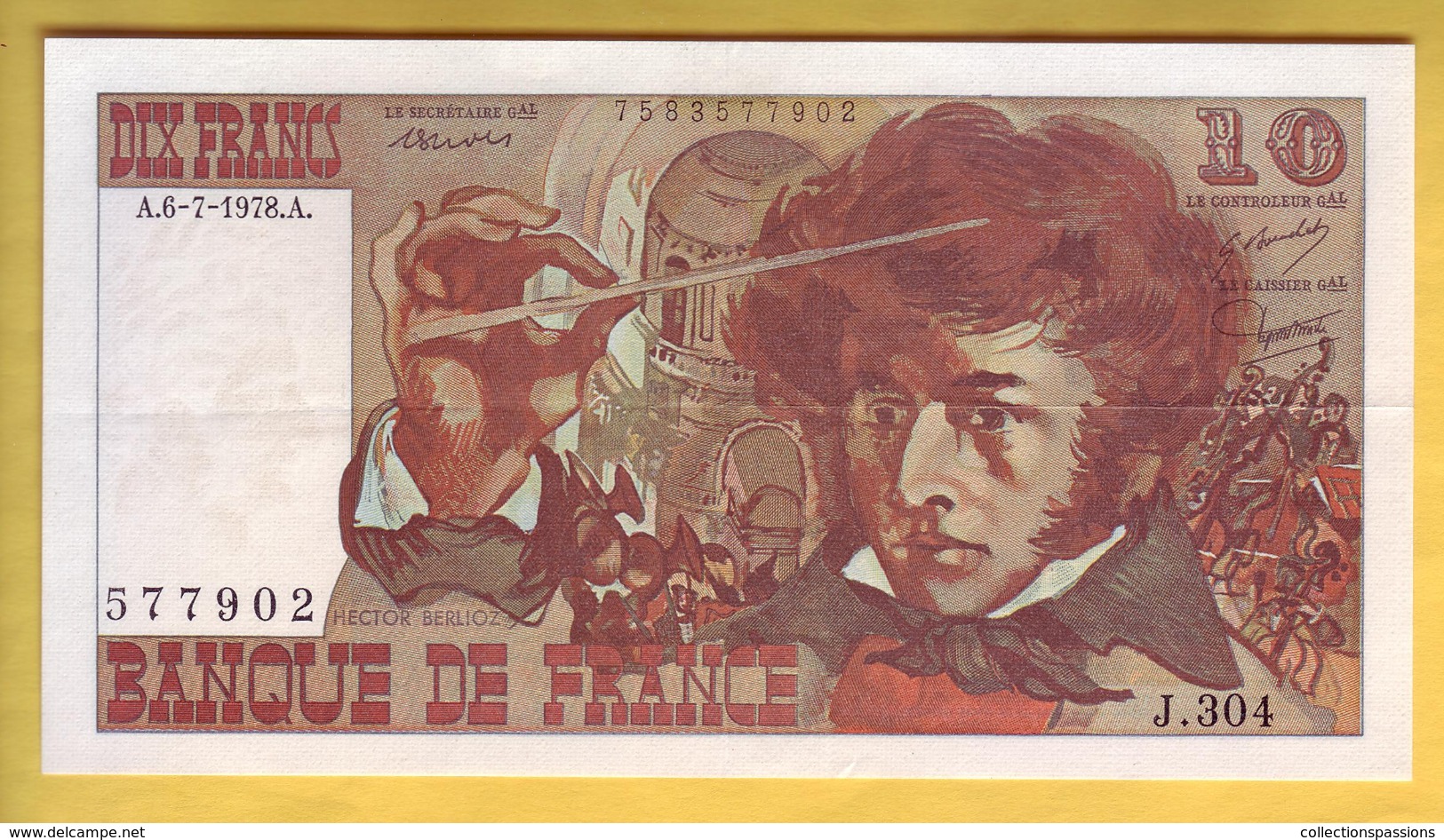 BILLET FRANCAIS - 10 Francs Berlioz 6-7-1978 SUP+ - 10 F 1972-1978 ''Berlioz''