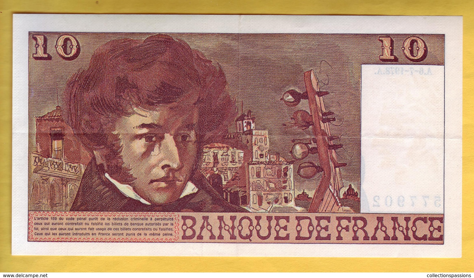 BILLET FRANCAIS - 10 Francs Berlioz 6-7-1978 SUP+ - 10 F 1972-1978 ''Berlioz''