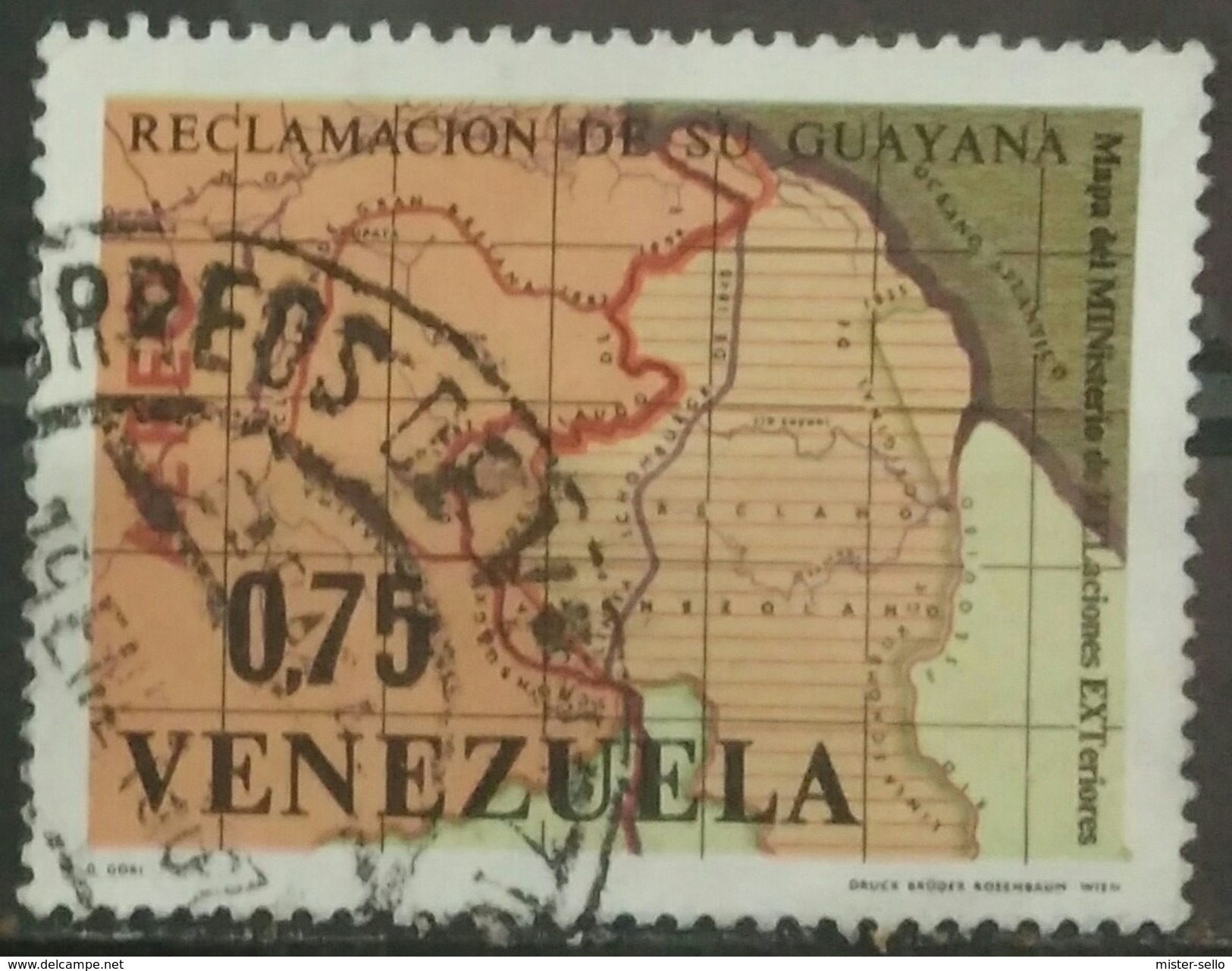 VENEZUELA 1965 Airmail - Guyana Claim. USADO - USED. - Venezuela