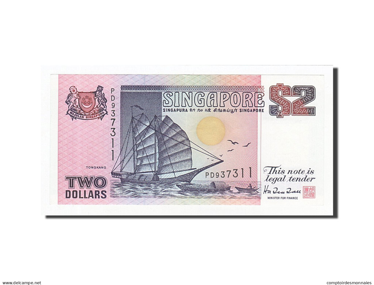 Billet, Singapour, 2 Dollars, Undated (1990), UNdated (1990), KM:28, TTB+ - Singapore