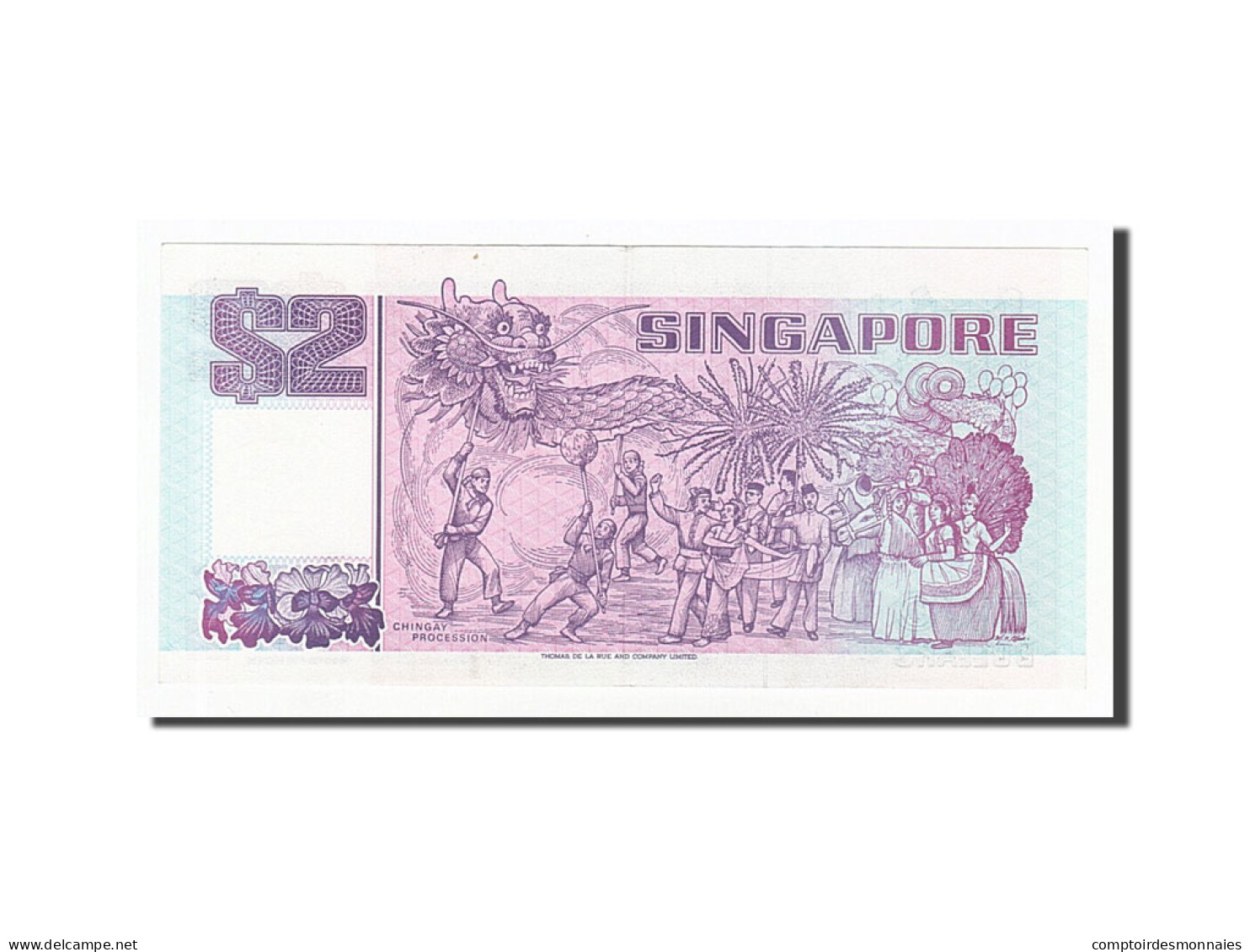 Billet, Singapour, 2 Dollars, Undated (1990), UNdated (1990), KM:28, TTB+ - Singapur