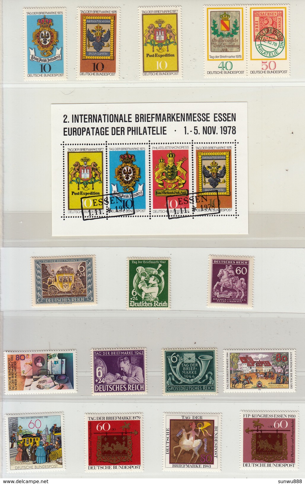 Germany - 50 Jahre Tag Der Briefmarke 50th Anniversary Of The Stamp - Sonstige & Ohne Zuordnung