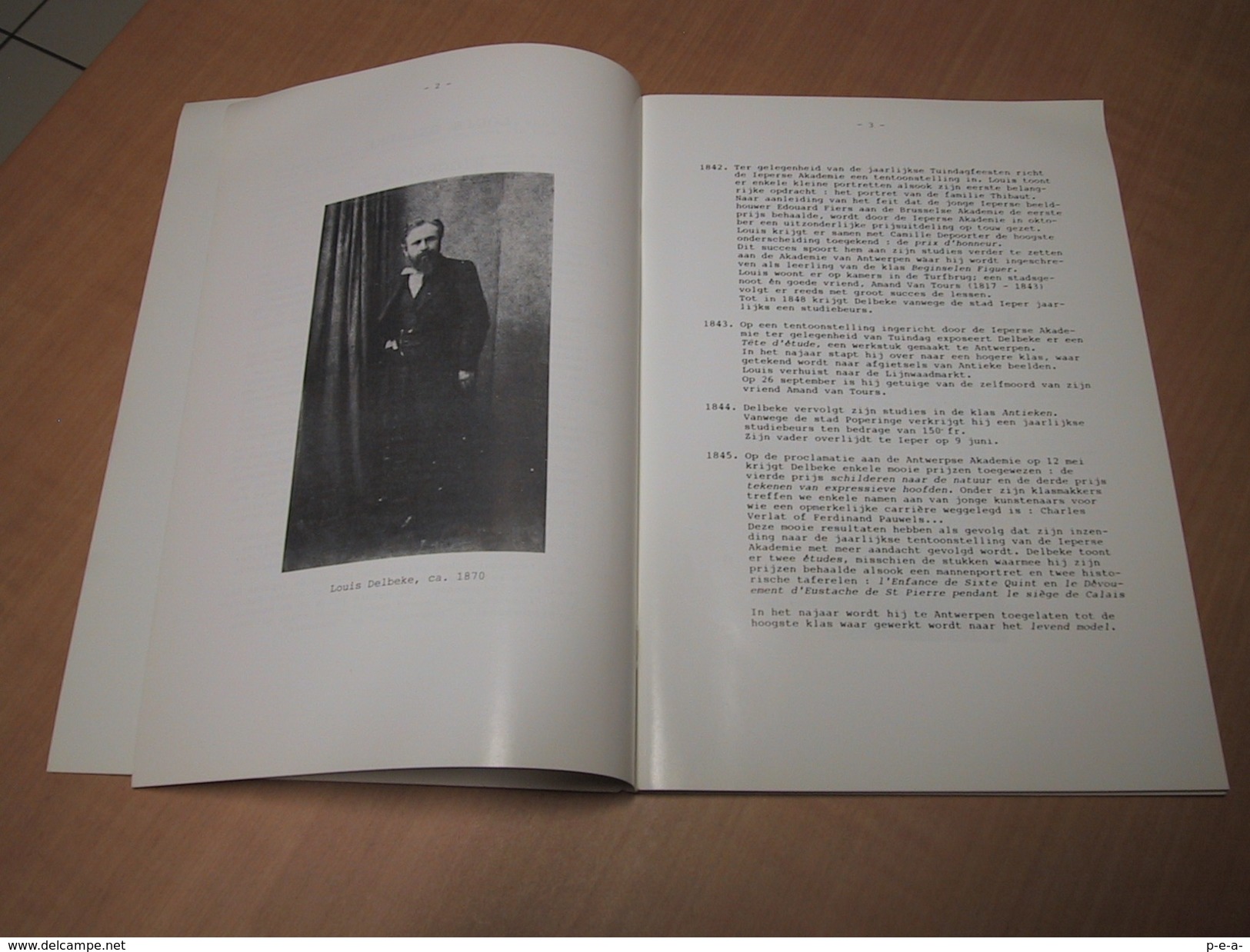 Ieper-Ypres / Catalogus Tentoonstelling (15-6-1991 / 15-9-1991) Rond LOUIS DELBEKE  (1821-1891) - Otros & Sin Clasificación