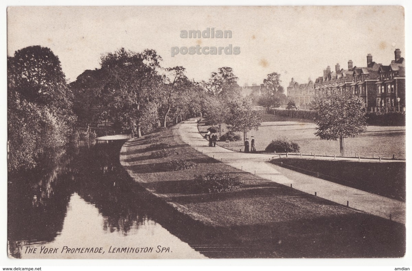 LEAMINGTON SPA YORK PROMENADE, WARWICKSHIRE UK C1900s-10s Antique Vintage Postcard [7005] - Other & Unclassified