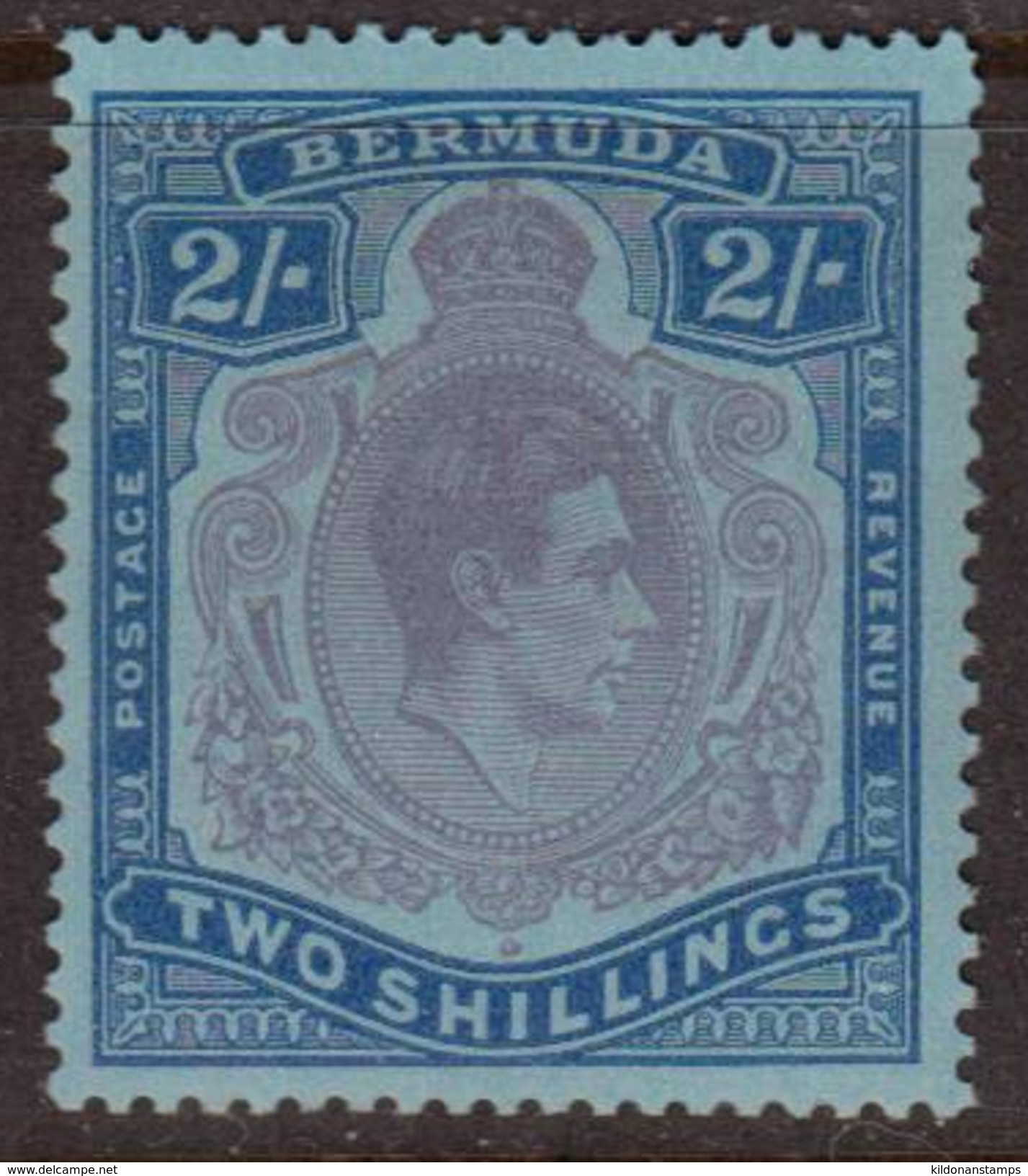 Bermuda 1950 George VI, Mint No Hinge, Sc# 123, SG 116e - Bermudes