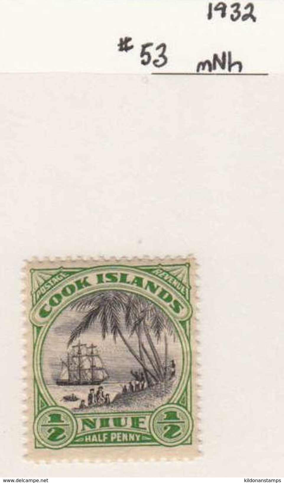 Cook Islands 1932 Mint No Hinge, Sc# 53 - Cookinseln