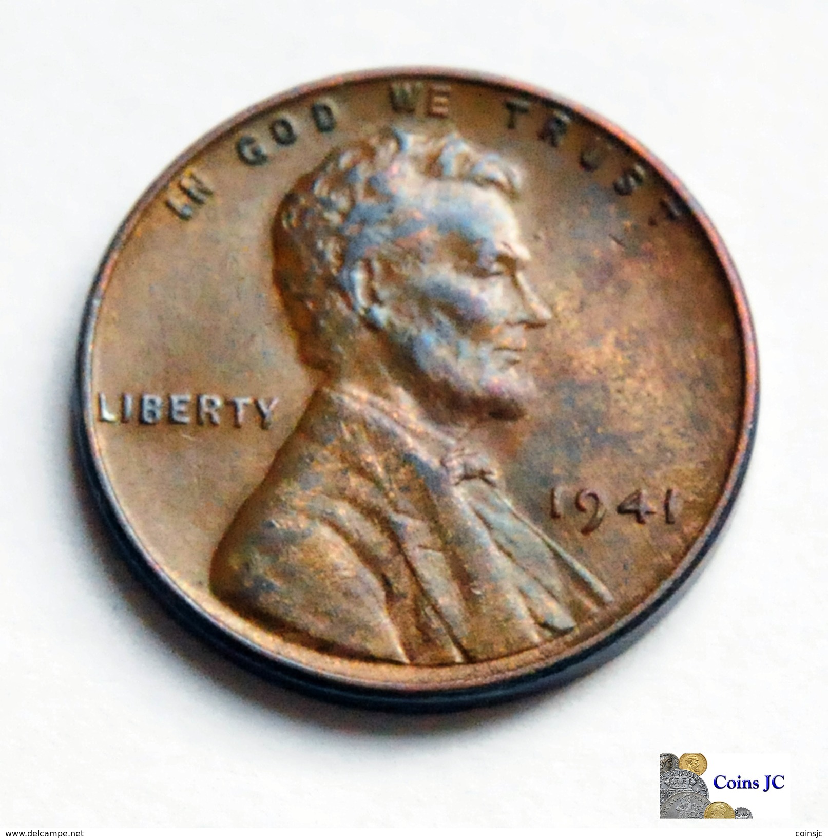 US - 1 Cent - Lincoln - 1941 - 1909-1958: Lincoln, Wheat Ears Reverse