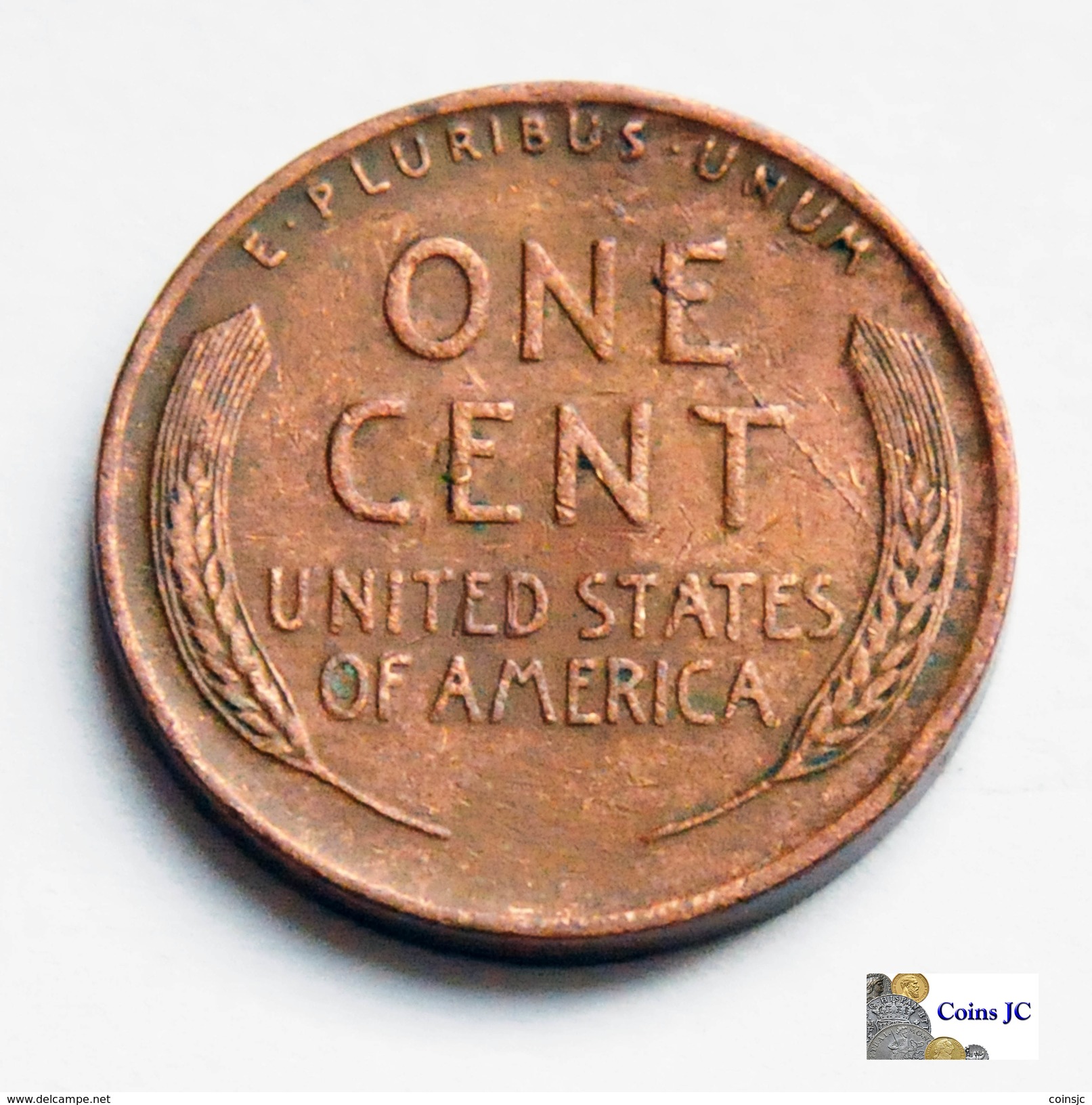US - 1 Cent - Lincoln - 1944 - 1909-1958: Lincoln, Wheat Ears Reverse