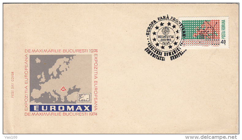 BUCHAREST EUROPEAN PHILATELIC EXHIBITION, COVER FDC, 1993, ROMANIA - FDC