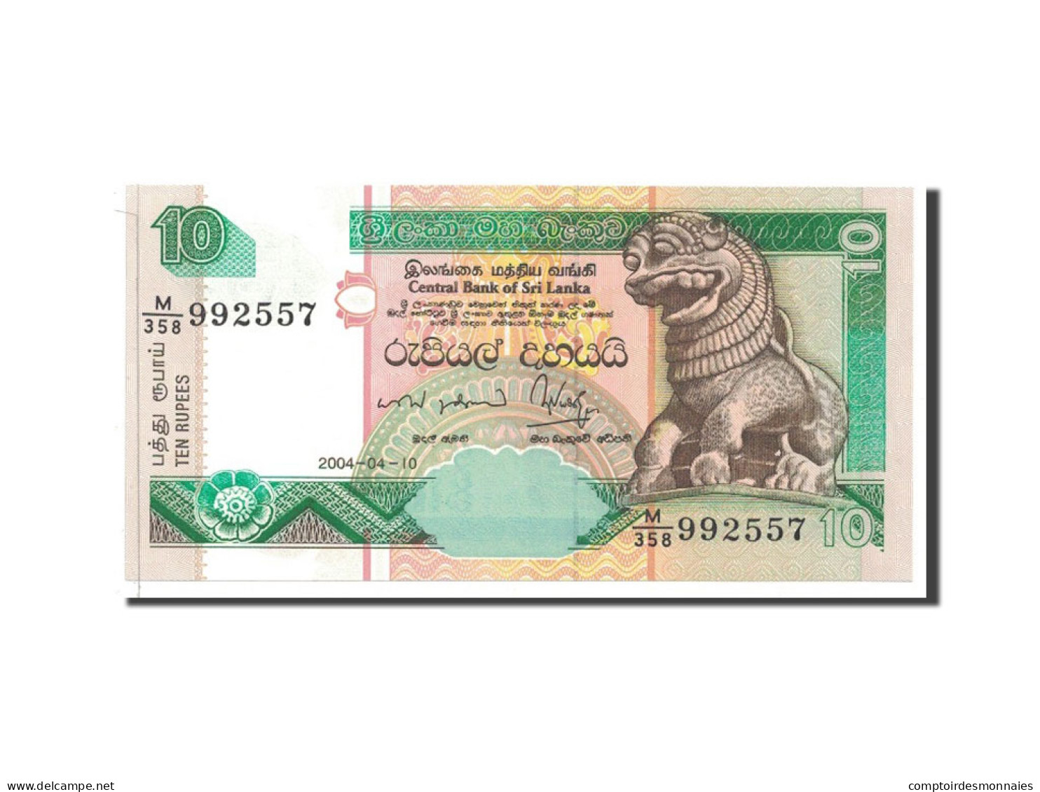 Billet, Sri Lanka, 10 Rupees, 2004, 2004-04-10, KM:115b, NEUF - Sri Lanka