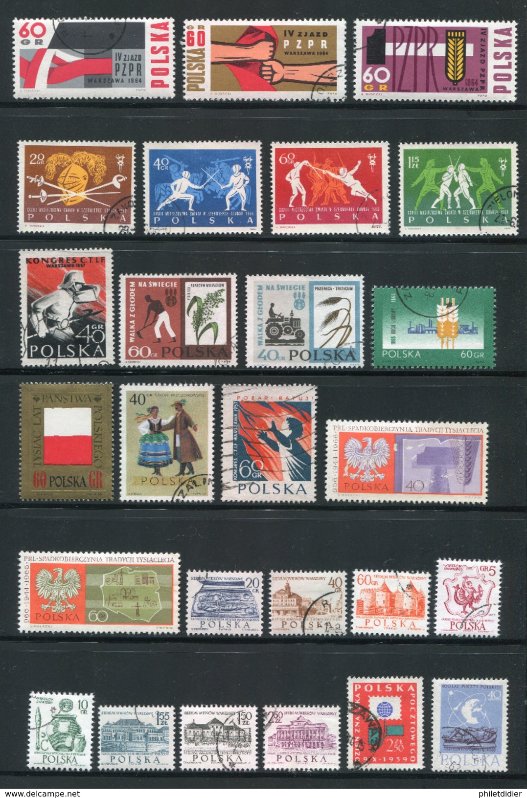 Pologne Lot De Timbres Neufs Avec Charnière * Et Oblitérés - Collezioni