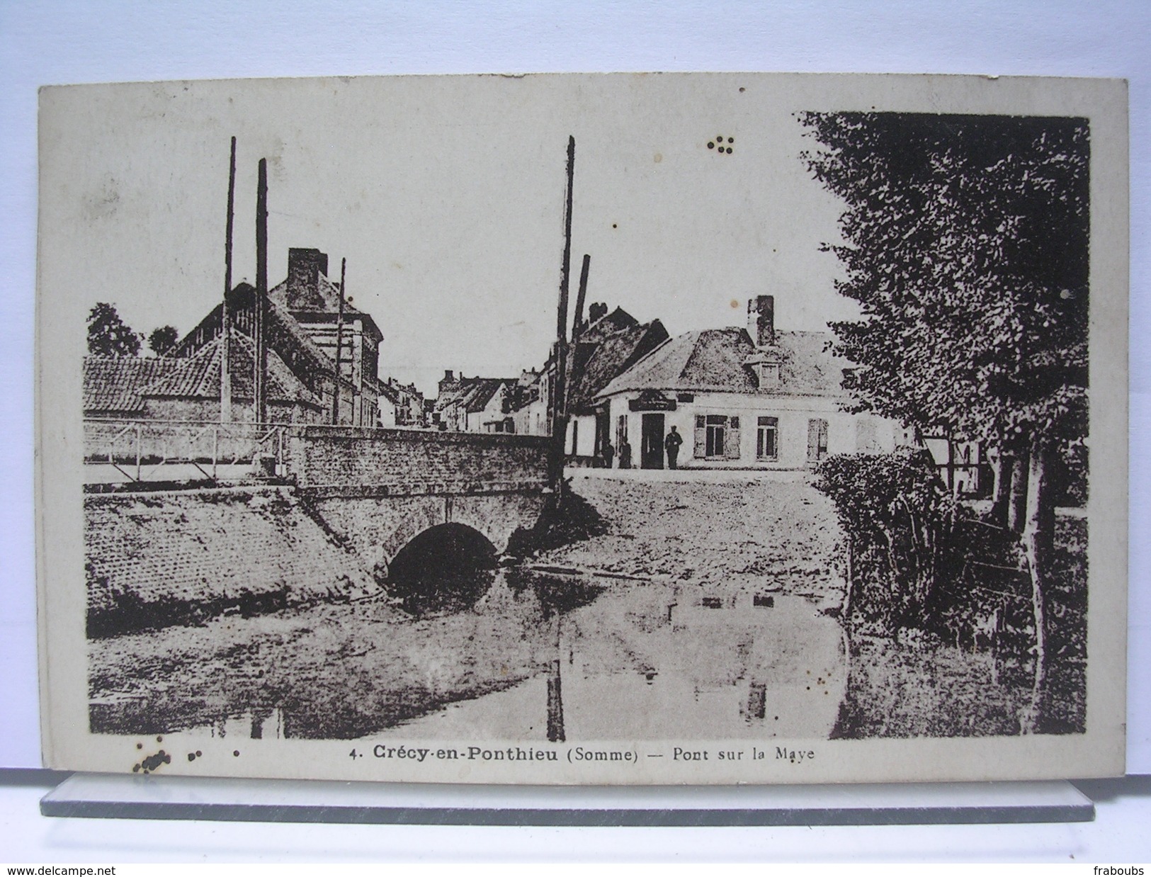 80 - CRECY EN PONTHIEU - PONT SUR LA MAYE - ANIMEE - 1936 - Crecy En Ponthieu