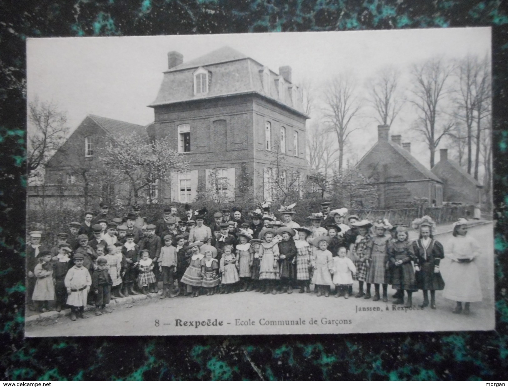 CPA 59 - REXPOEDE - ECOLE COMMUNALE DE GARCONS  1918 - Autres & Non Classés