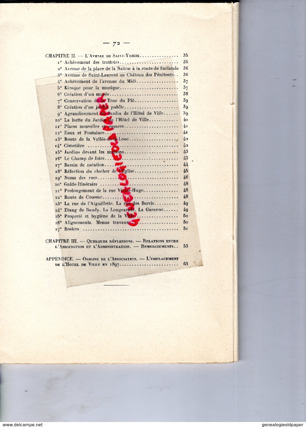 87 - L' EMBELLISSEMENT DE St SAINT YRIEIX ET LES AMIS DE SAINT YRIEIX- MICHEL GONDINET-1926 - Limousin