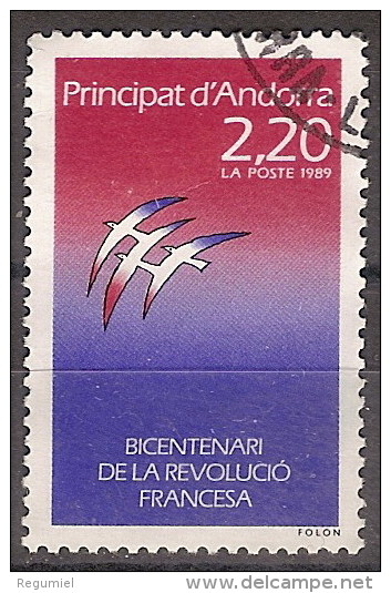 Andorra Francesa U 376 (o) Foto Estandar. 1989 - Oblitérés
