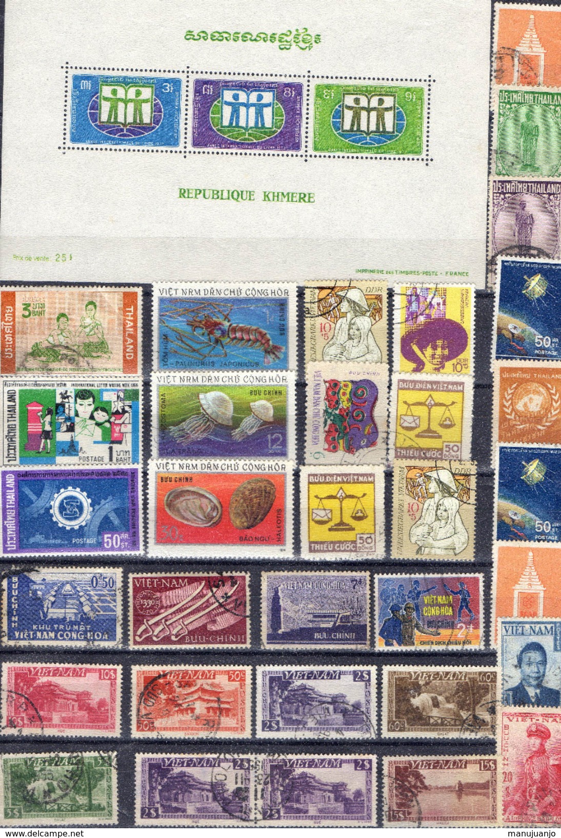 VIETNAM Et REPUBLIQUE KHMER! Timbres Anciens Depuis 1950 - Viêt-Nam