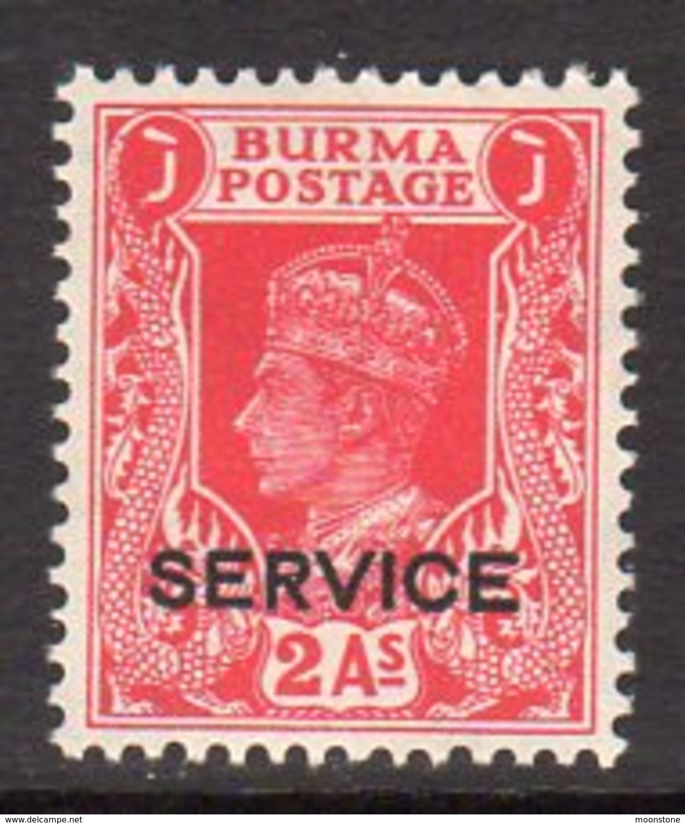 Burma GVI 1939 SERVICE 2a. Value, Very Lightly Hinged Mint, SG O20 (D) - Burma (...-1947)