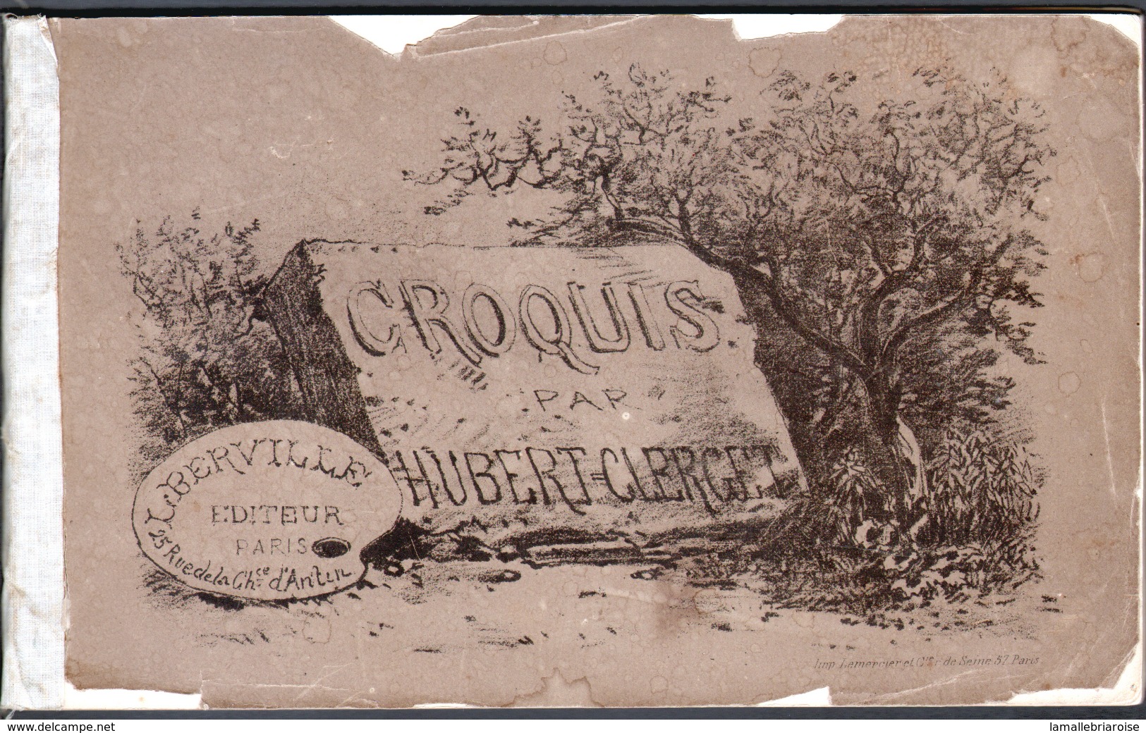 Croquis Par Hubert-Clerget, ( 20 Reproductions ), Broché, éditeurBerville ( Format 13,7 X 22 Cm ) - Autres & Non Classés